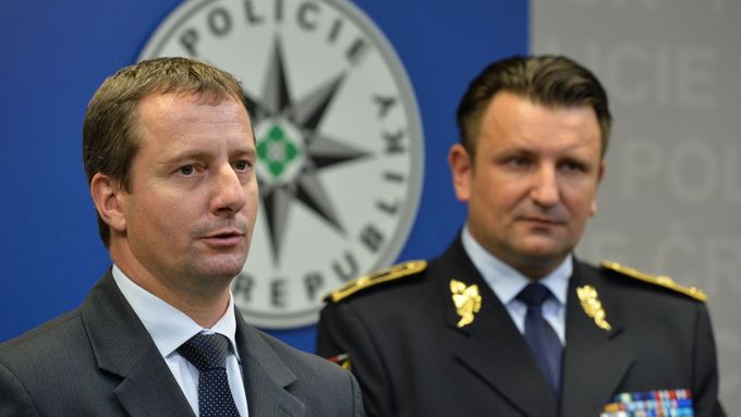 Petr Dongres a policejní prezident Tomáš Tuhý.