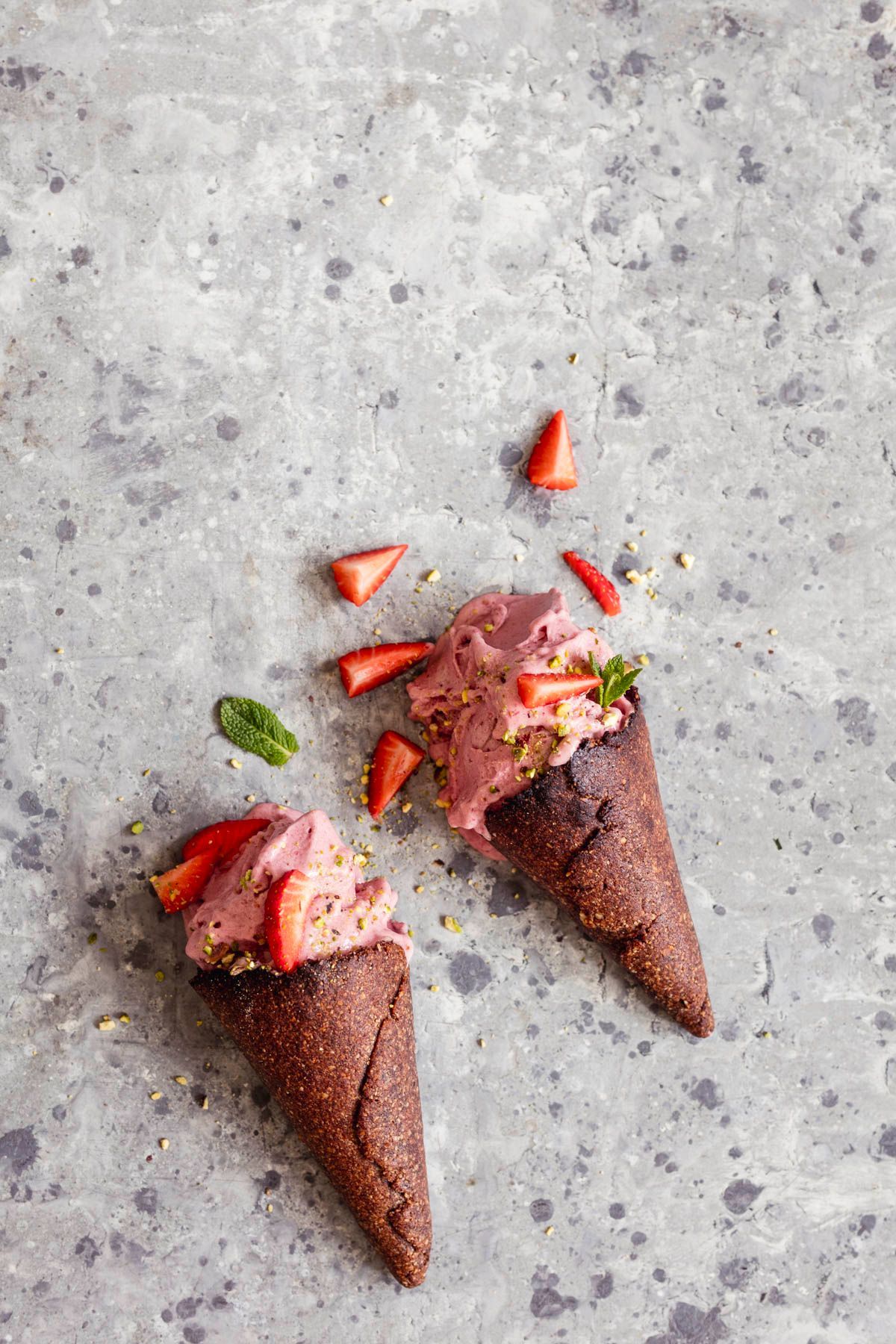 zmrzlina vegan, zena