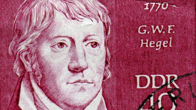 Georg Wilhelm Friedrich Hegel na známce.