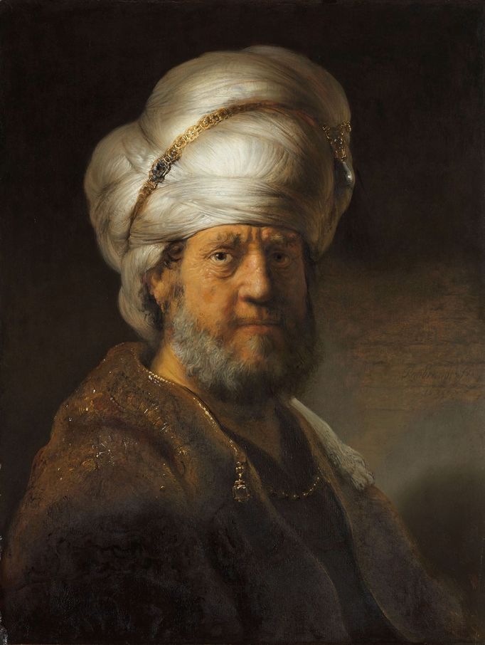 Rembrandt van Rijn: Muž v orientálním oděvu, 1635