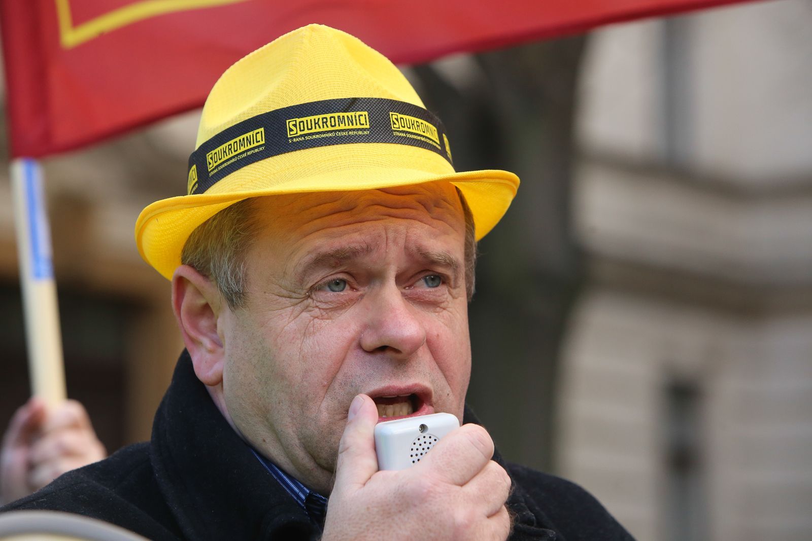 Demonstrace proti EET - Soukromníci a Svobodní