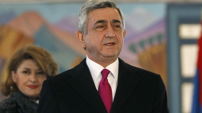 Arménský prezident Serž Sargsjan.
