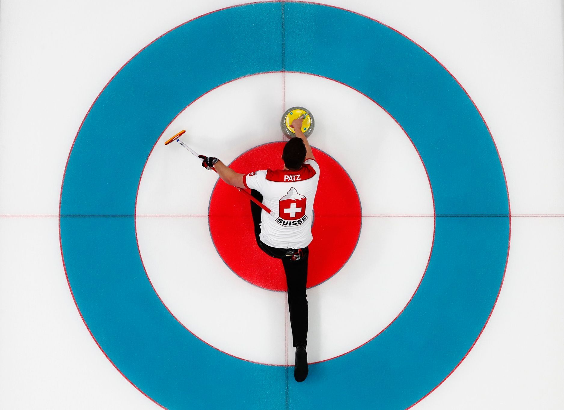 Curling mužů na ZOH 2018 (Švýcar Claudio Patz)