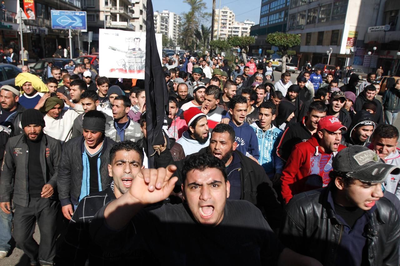 Demonstrace v Tripolisu