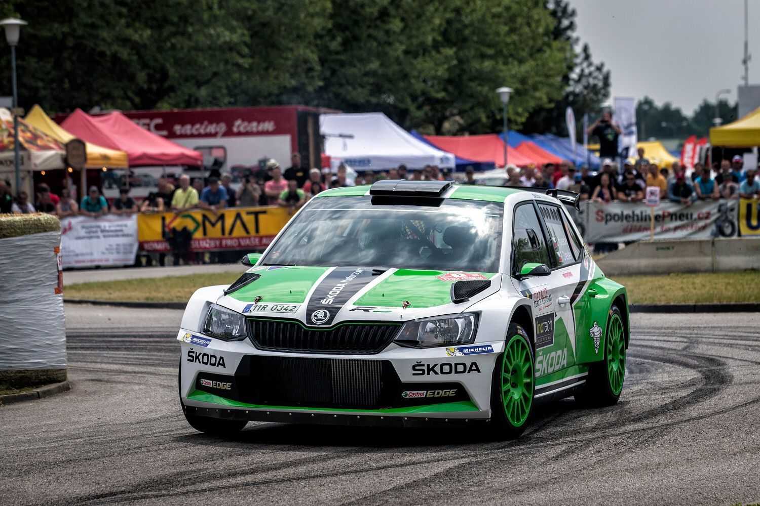 Rallye Český Krumlov 2016: Jan Kopecký, Škoda Fabia R5