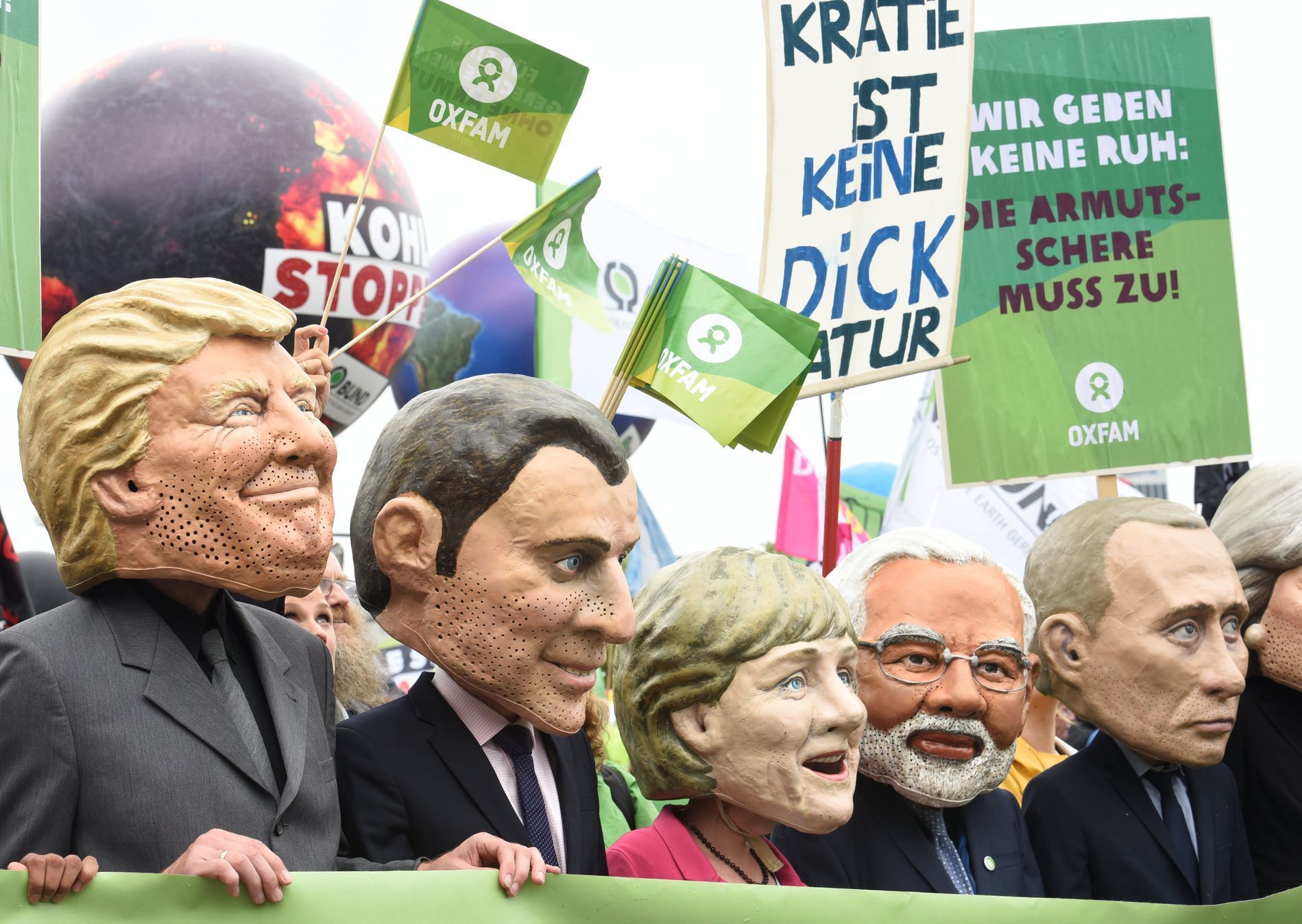Protesty proti G20 v Hamburku, červenec 2017