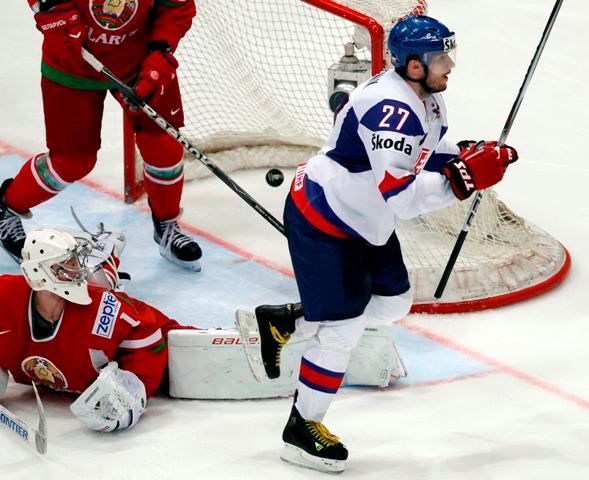 Slovensko - Bělorusko: Ivan Ciernik skóruje