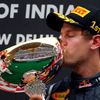 Sebastian Vettel v Indii