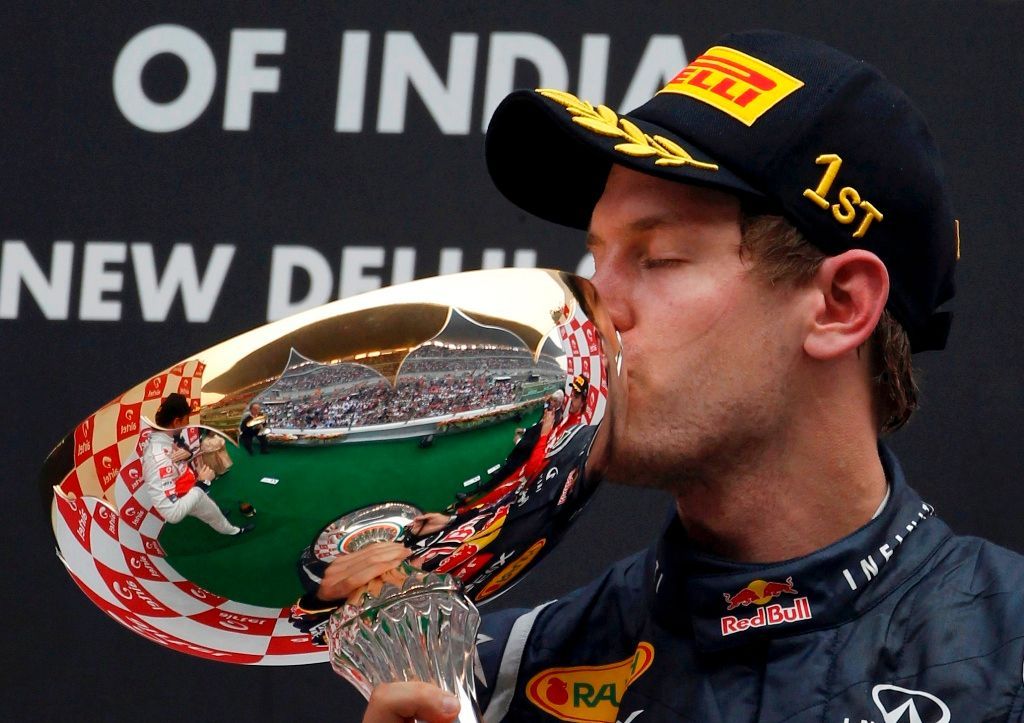 Sebastian Vettel v Indii