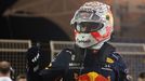 Max Verstappen z Red Bullu slaví vítězství v kvalifikaci na VC Bahrajnu 2021