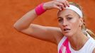 Tennis - French Open - Roland Garros, Paris, France - October 8, 2020 Czech Republic's Petra Kvitova during her semi final match against Sofia Kenin of the U.S. REUTERS/C