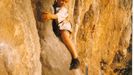 Tříletý Adam Ondra (kolem roku 1995, slovinská Misja Pec)