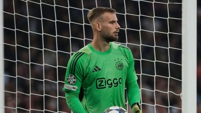 Vítězslav Jaroš z Ajaxu v zápase Ligy mistrů proti Interu Milán