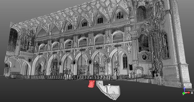 Čeští odborníci provedli kompletní 3D skenování nejen celého kostela