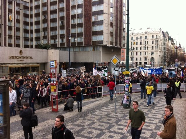 Týden neklidu - demonstrace v Praze