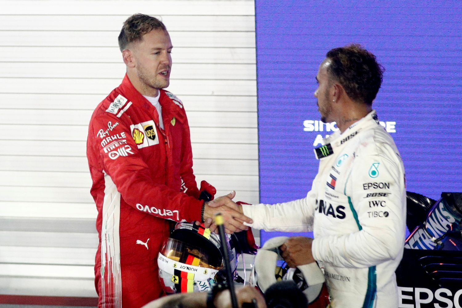 F1, VC Singapuru 2018: Sebastian Vettel, Ferrari a Lewis Hamilton, Mercedes