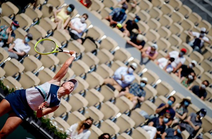 Barbora Krejčíková v osmifinále French Open 2021