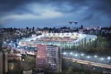Takto má vypadat stadion Baníku Ostrava Na Bazalech po plánované rekonstrukci.