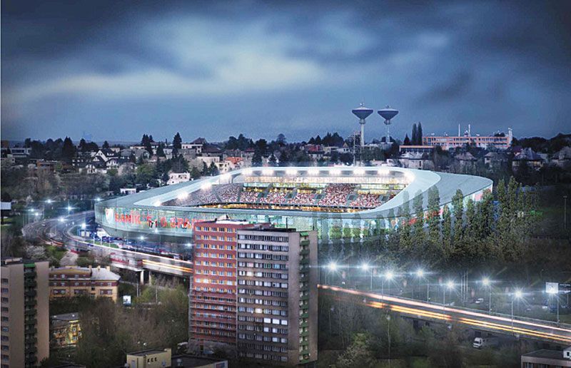 Nový stadion Na Bazalech - Baník Ostrava