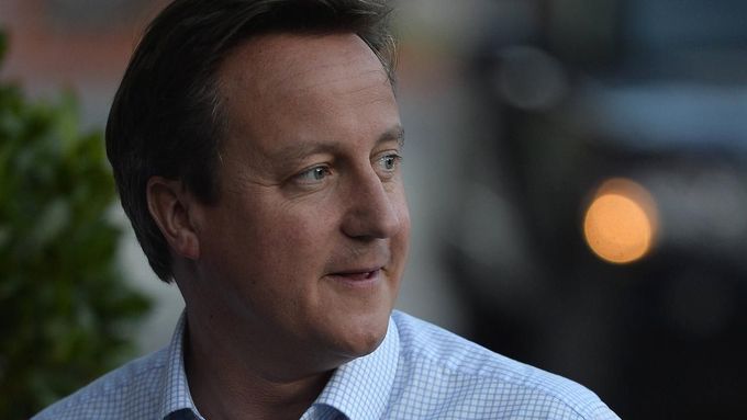 Britský premiér David Cameron v Manchesteru na severu Anglie, kde se koná výroční konference jeho Konzervativní strany.
