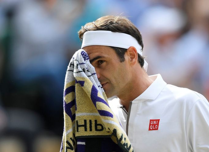 Roger Federer ve finále Wimbledonu 2019