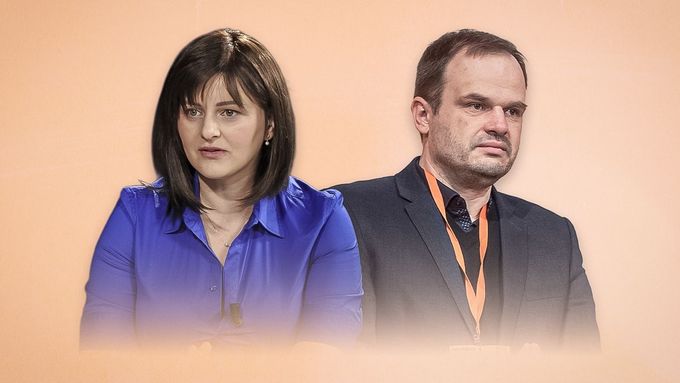 Předsedkyně SOCDEM Jana Maláčová a její předchůdce v čele sociálních demokratů Michal Šmarda v koláži Aktuálně.cz