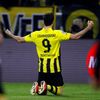 Dortmund - Málaga: Robert Lewandowski slaví gól na 1:1