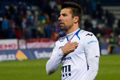 Utkání Gambrinus ligy Olomouc vs. Ostrava (Milan Baroš)