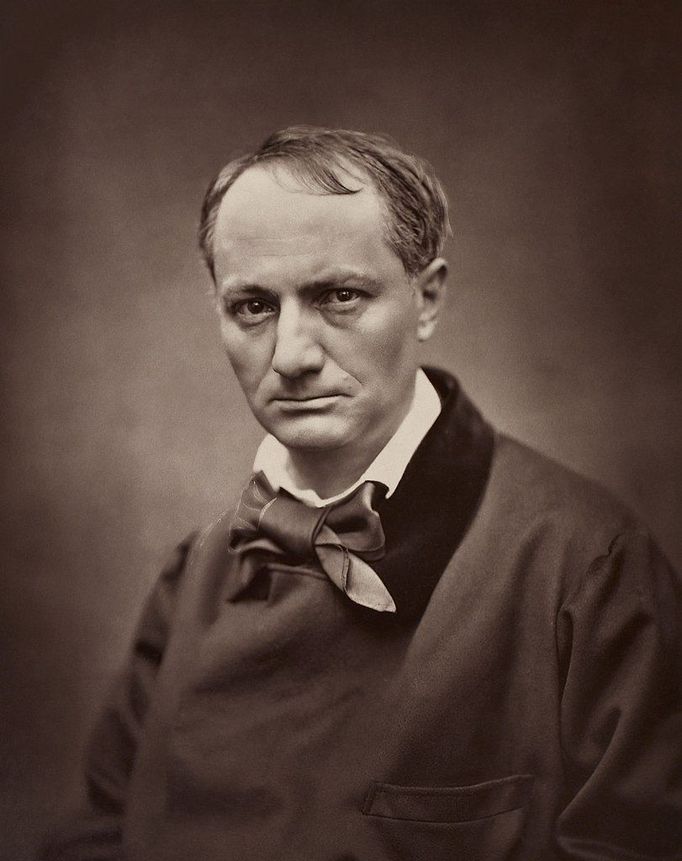 Prokletý básník Charles Baudelaire na snímku Étienna Carjata (cca 1862)