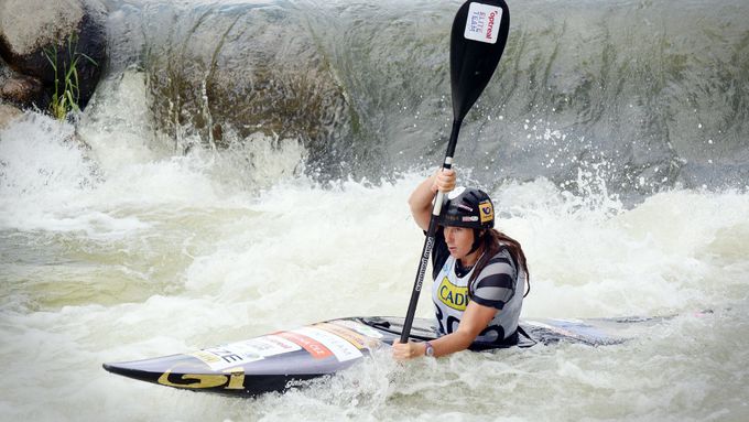 Kateřina Kudějová na SP ve vodním slalomu v Seu