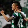 Fredy Montero ze Sportingu Lisabon slaví gól do sítě Viktorie Plzeň