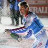 Alexis Pinturault po vítězství ve slalomu ve Val d´Isere