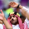 Fanoušek Saúdské Arábie před zápasem s Argentinou na MS 2022