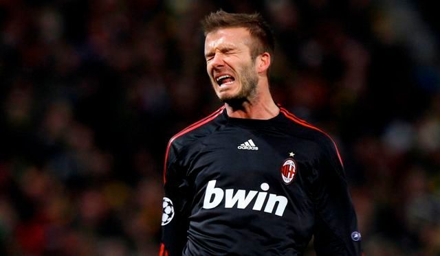 David Beckham v AC Milán