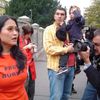 Demonstration at the Chinese embassy in Prague VI