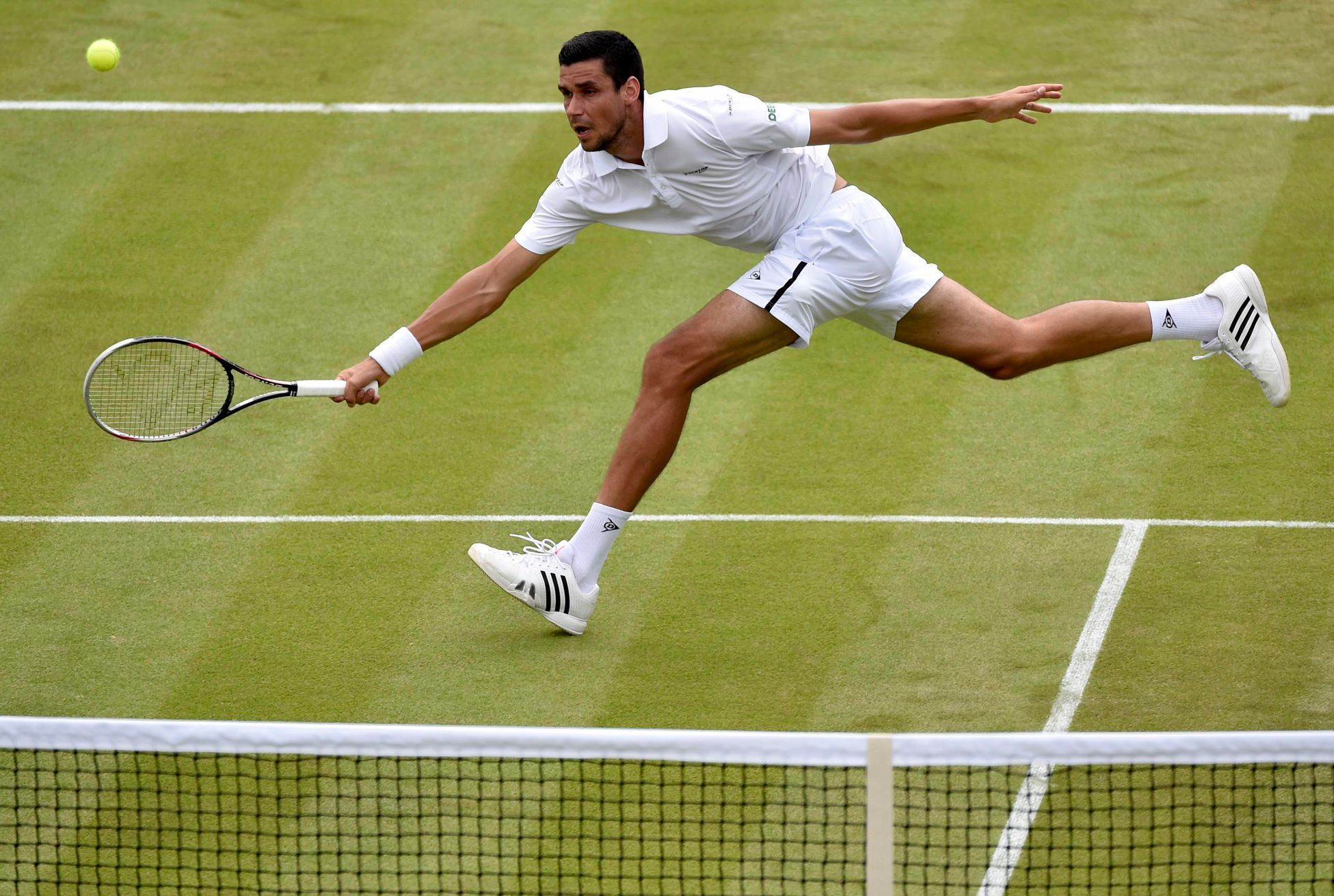 Victor Hanescu v prvním kole Wimbledonu 2014