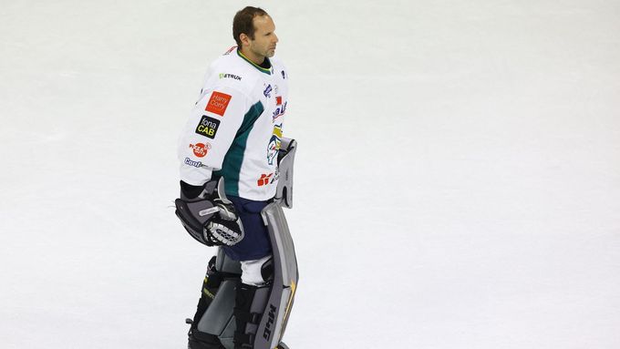 Petr Čech v dresu týmu Belfast Giants