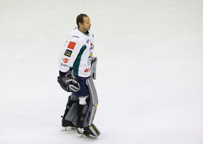 Petr Čech v dresu týmu Belfast Giants