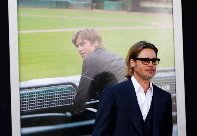 Premiéra filmu Moneyball- Brad Pitt