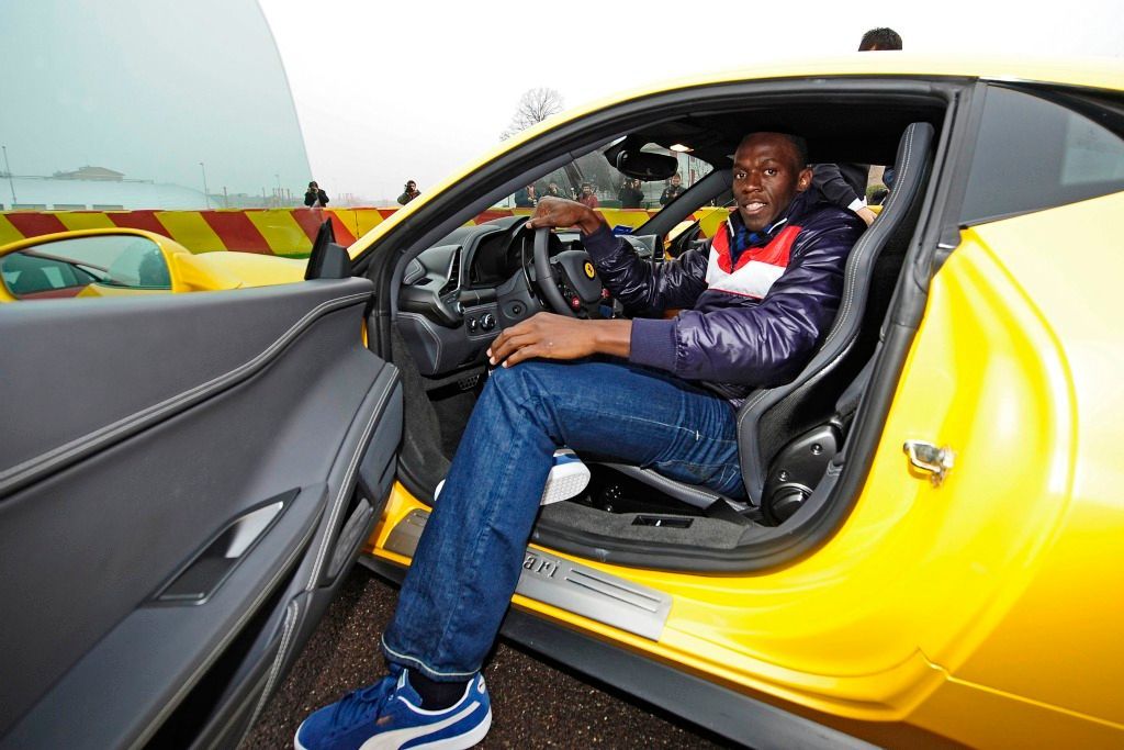 Bolt zkouší Ferrari