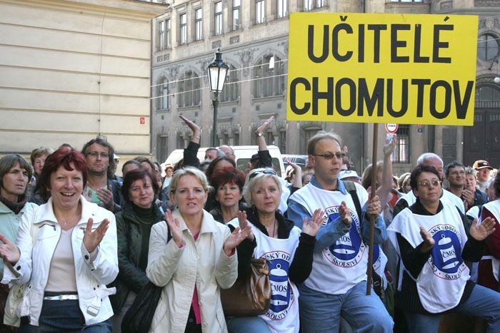 Protest školských odborářů
