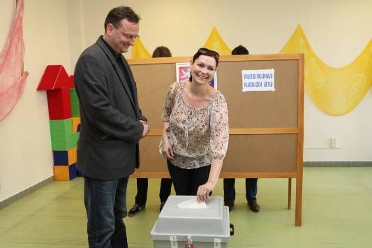 Volby - den první - Petr Nečas