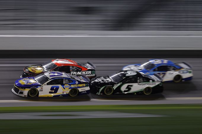 NASCAR, Daytona 2021: Chase Elliott (9) a Kyle Larson (5)