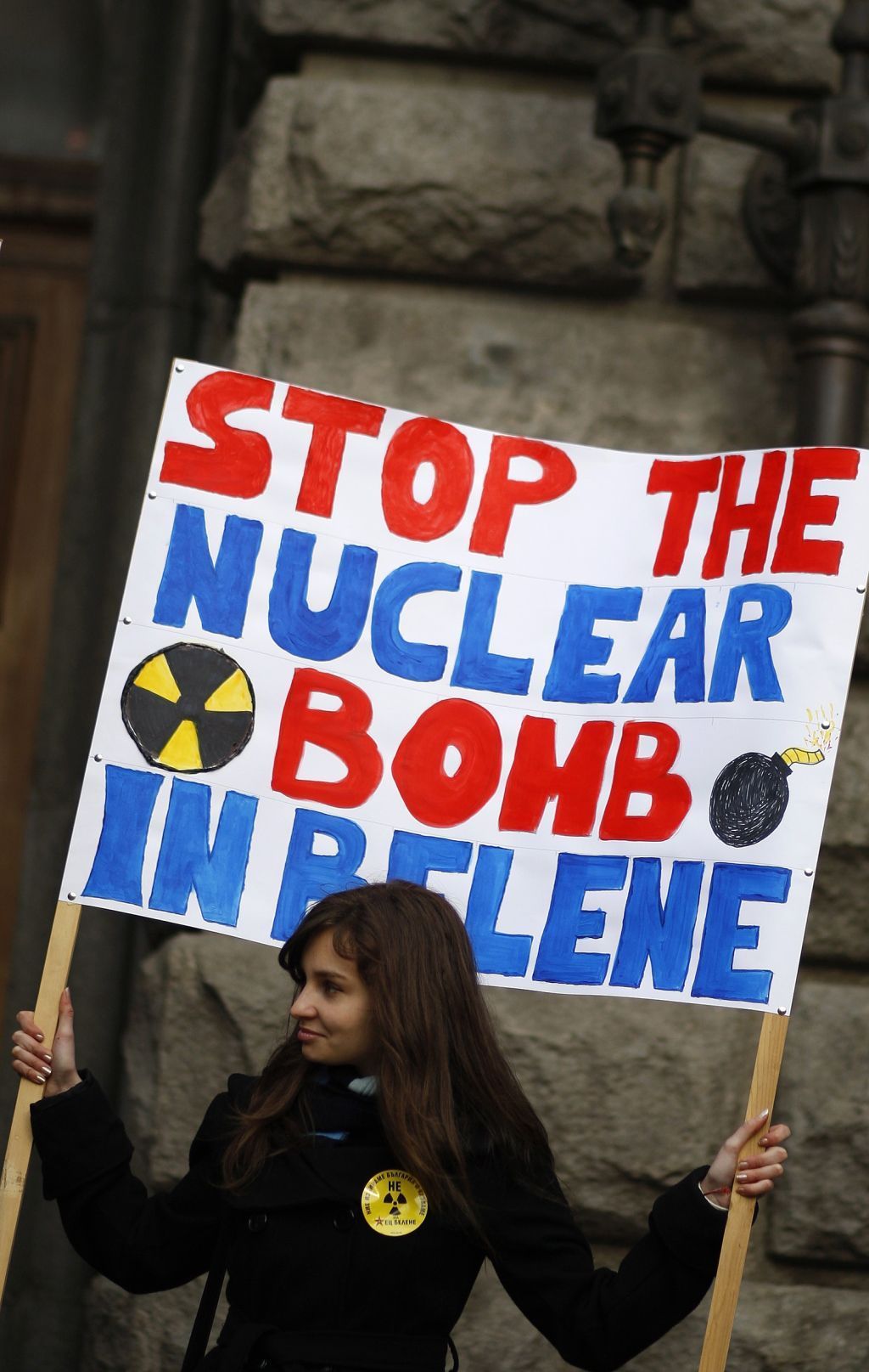 Bulharsko jaderná elektrárna Belene protest