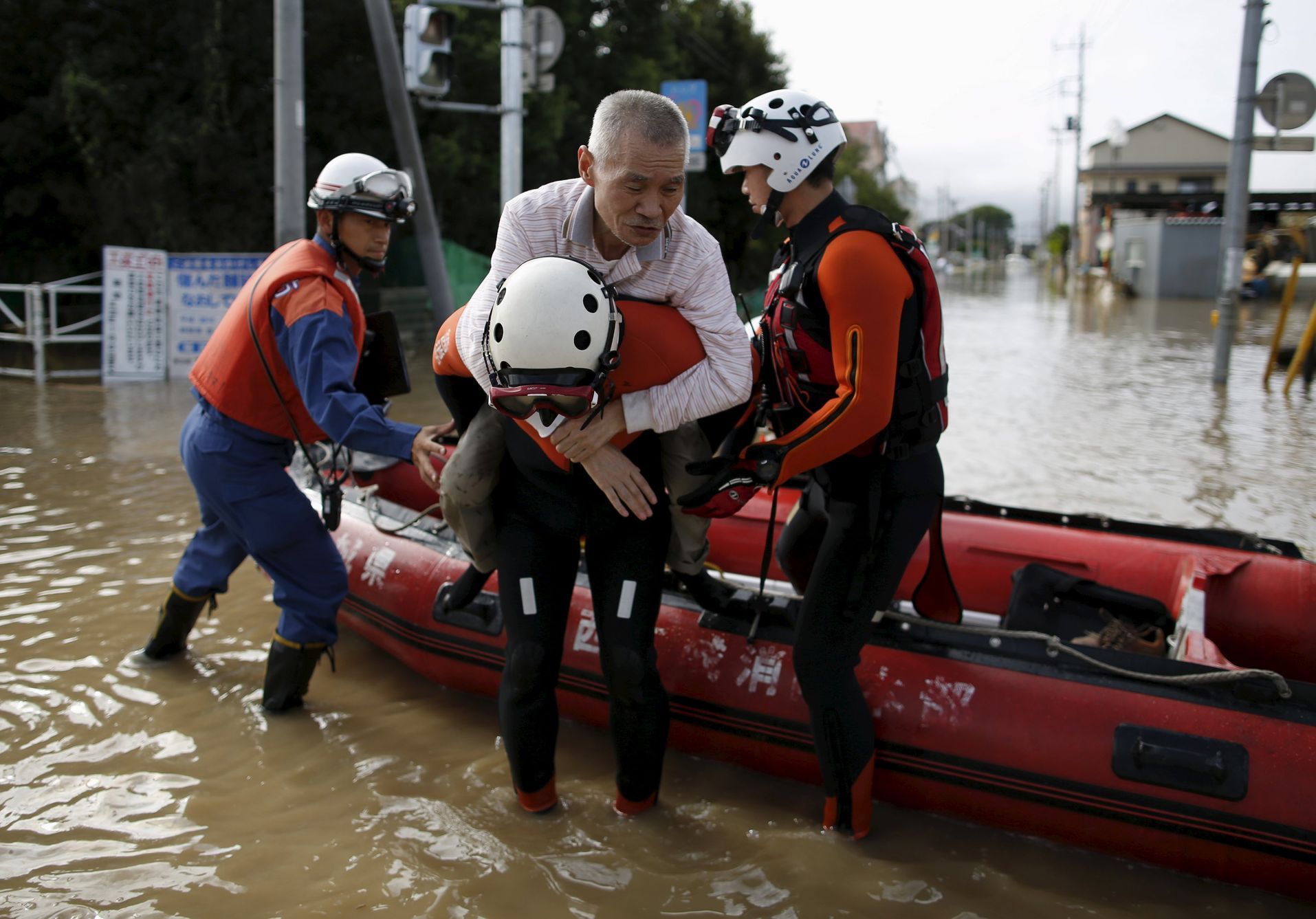 Povodně v Japonsku - září 2015