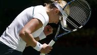 Belgická tenistka Kim Clijstersová se raduje z vítězství v osmifinále Australian Open nad Slovenkou Danielou Hantuchovou.