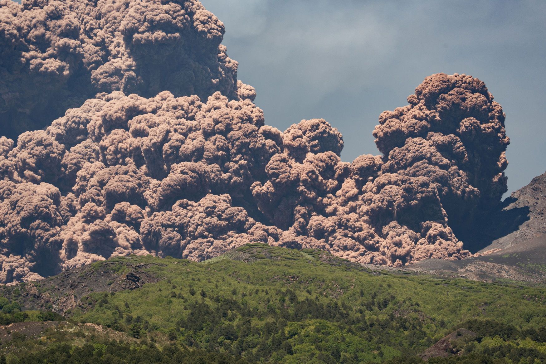 Etna, erupce, Sicílie
