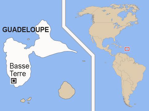 Guadeloupe - mapa
