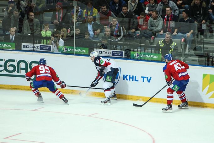 Duel KHL mezi HC Lev a Slovanem Bratislava