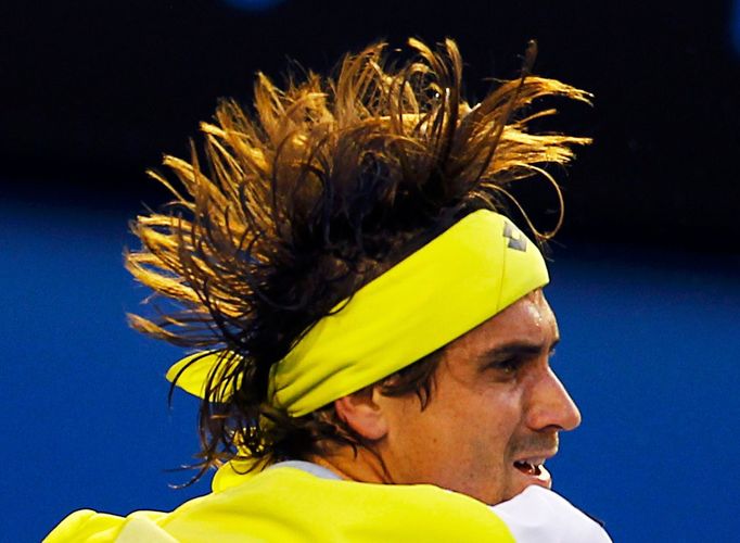 David Ferrer v semifinále Australian Open 2013